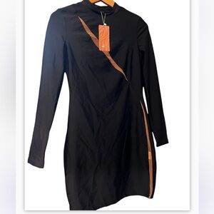 SHEIN SXY BodyCon lycra Black dress Sz Small women